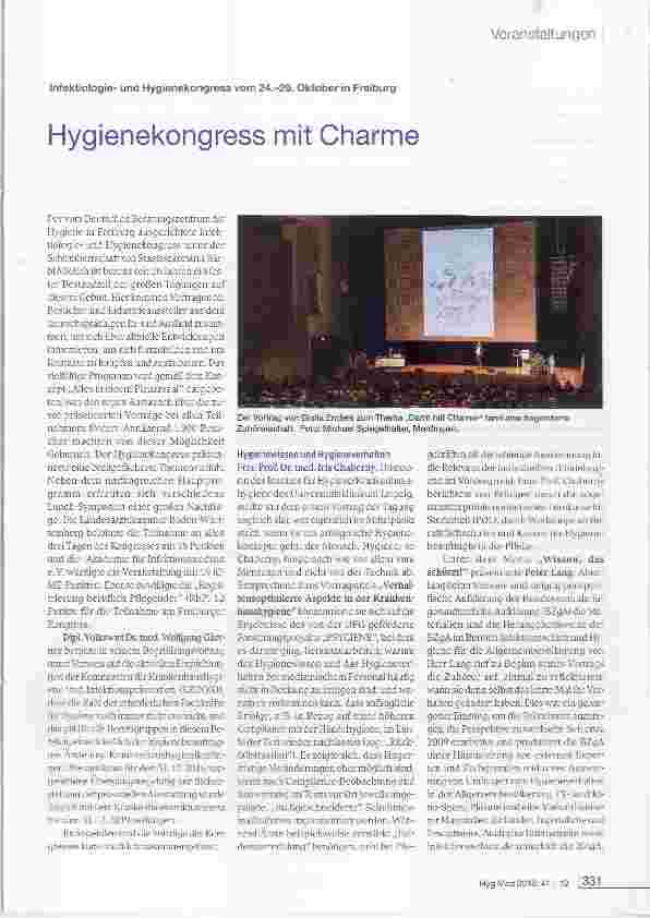 Vorschauseite 1: Hygienekongress mit Charme
