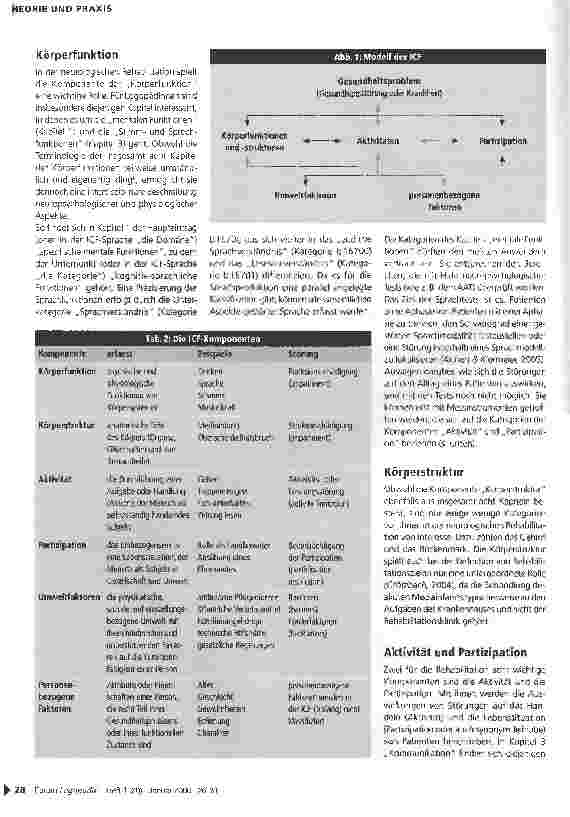 Vorschauseite 3: Die Bedeutung der ICF für die Aphasietherapie in der Rehabilitation