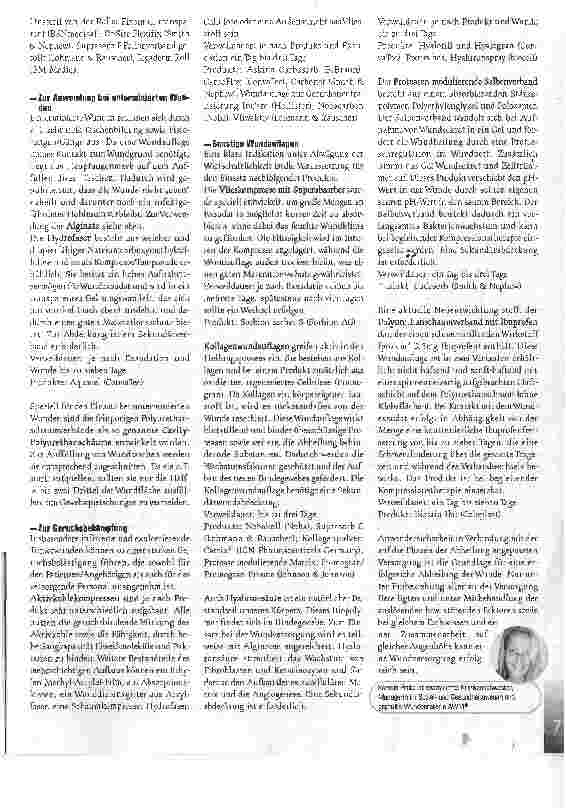 Vorschauseite 5: Eine Frage des KlimasModerne Wundauflagen im Überblick