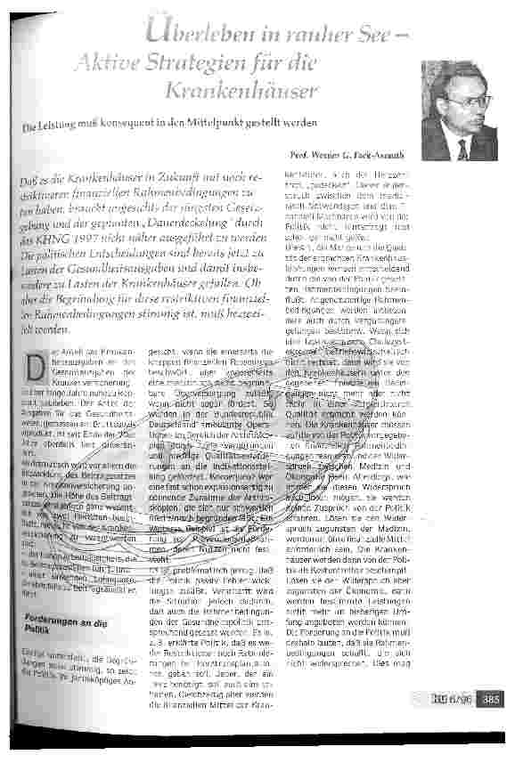 Vorschauseite 1: Überleben in rauher See - Aktive Strategien für die Krankenhäuser
