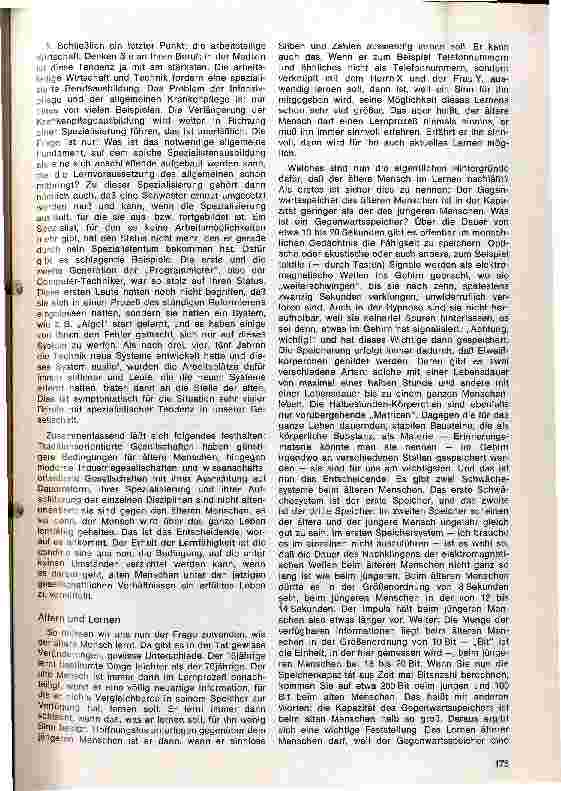Vorschauseite 3: Die Lernsituation des älteren Menschen