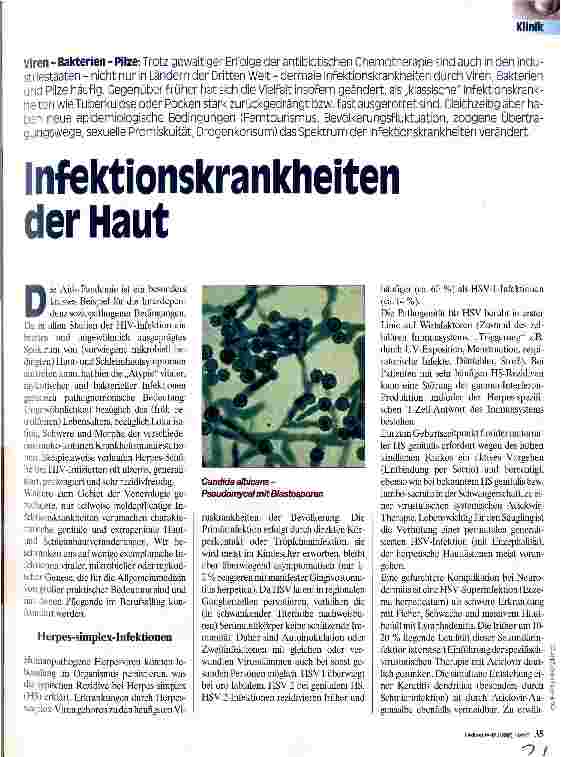 Vorschauseite 1: Infektionskrankheiten der Haut