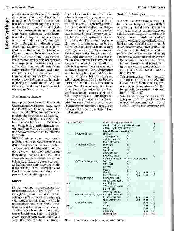 Vorschauseite 5: Einschätzen und Beurteilen von Bewußtseinsstörungen