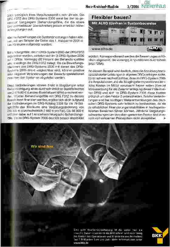 Vorschauseite 4: Herz-Kreislauf-Medizin im G-DRG-System 2006