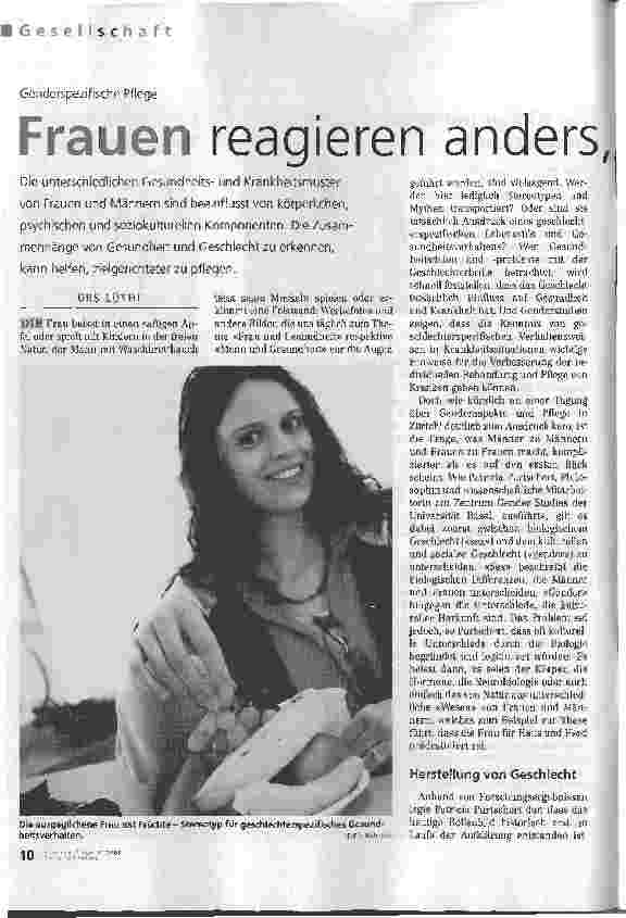 Vorschauseite 1: Frauen reagieren anders, Männer auch