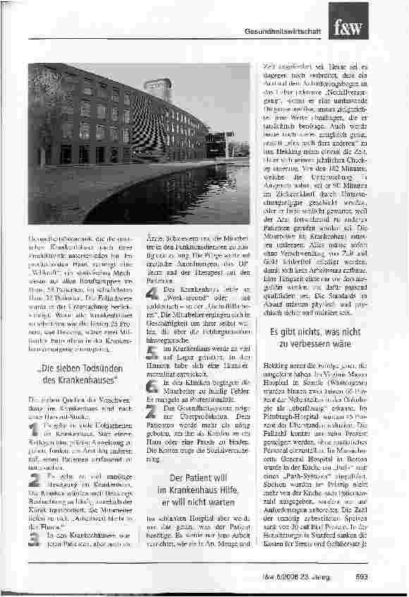Vorschauseite 2: Nicht ziellos sparen, sondern die Produktivität erhöhen
