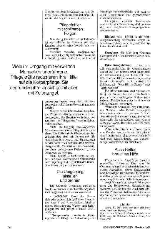 Vorschauseite 4: Umgang mit verwirrten Menschen Wo Pantoffeln an der Haustür ein Stück Therapie bedeuten
