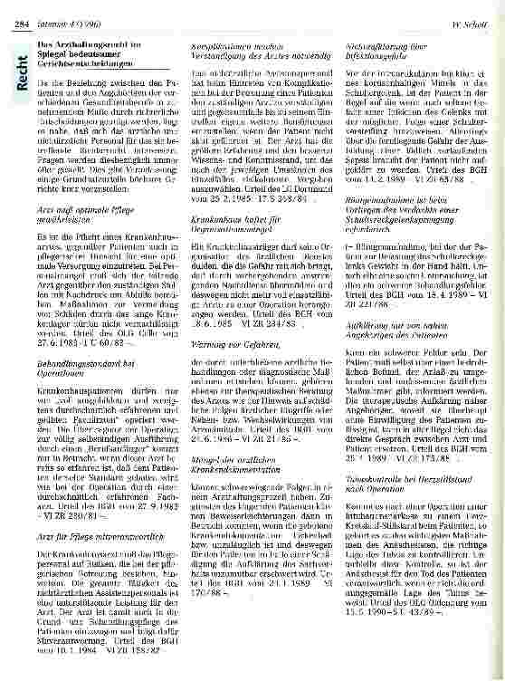 Vorschauseite 3: Der Behandlungsfehlervorwurf und die möglichen Folgen