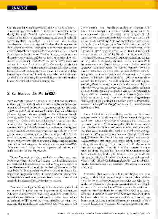 Vorschauseite 2: Keine Schnellschüsse beim Risikostrukturausgleich