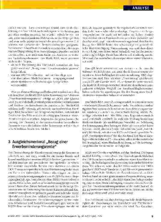 Vorschauseite 3: Keine Schnellschüsse beim Risikostrukturausgleich