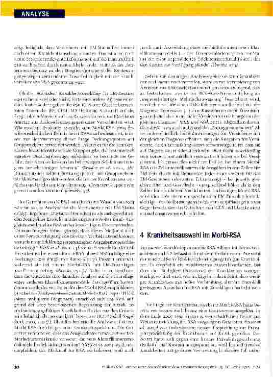 Vorschauseite 4: Keine Schnellschüsse beim Risikostrukturausgleich
