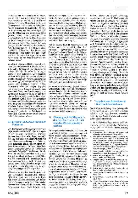 Vorschauseite 2: Vom Schatten ins Licht - Eine kritische Betrachtung der Anwendung von Zwangsmaßnahmen in der psychiatrischen Versorgung