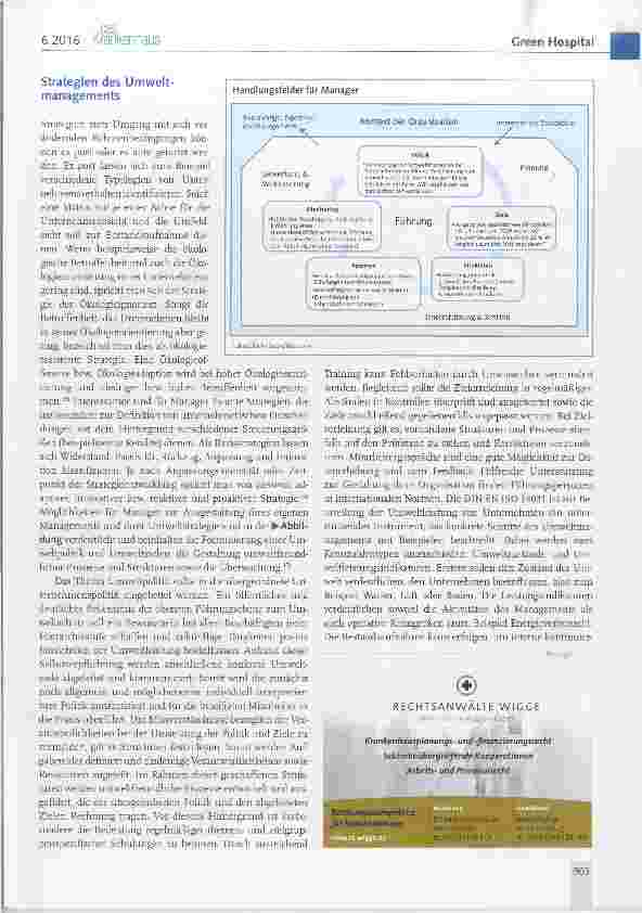 Vorschauseite 3: Green Hospital: eine Aufgabe des Managements?