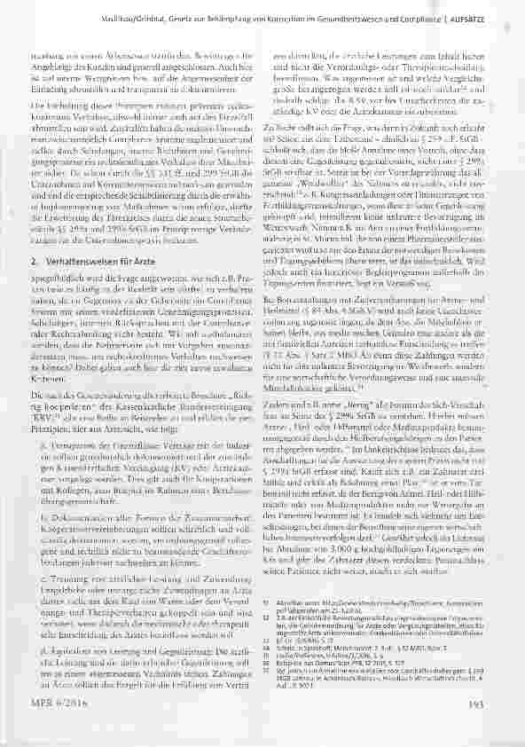 Vorschauseite 5: Gesetz zur Bekämpfung von Korruption im Gesundheitswesen und Compliance Maßnahmen für Marktakteure