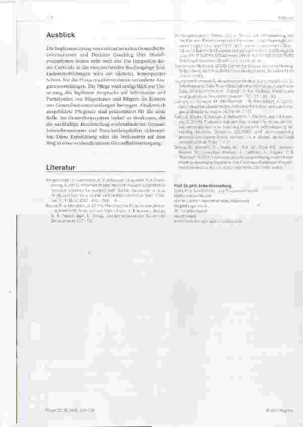 Vorschauseite 2: Evidenzbasierte Gesundheitsinformationen und Decision Coaching: Neue Rolle für die Pflege