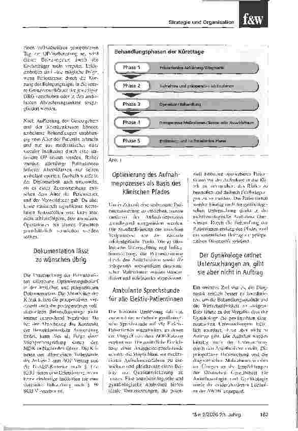 Vorschauseite 2: Behandlungspfade als Schlüssel zur ErlössicherungDiplomarbeit identifiziert Rationalisierungsreserven in der Gynäkologie der Thüringen-Kliniken
