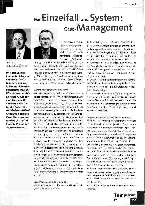 Vorschauseite 1: Für Einzelfall und System:case-Management