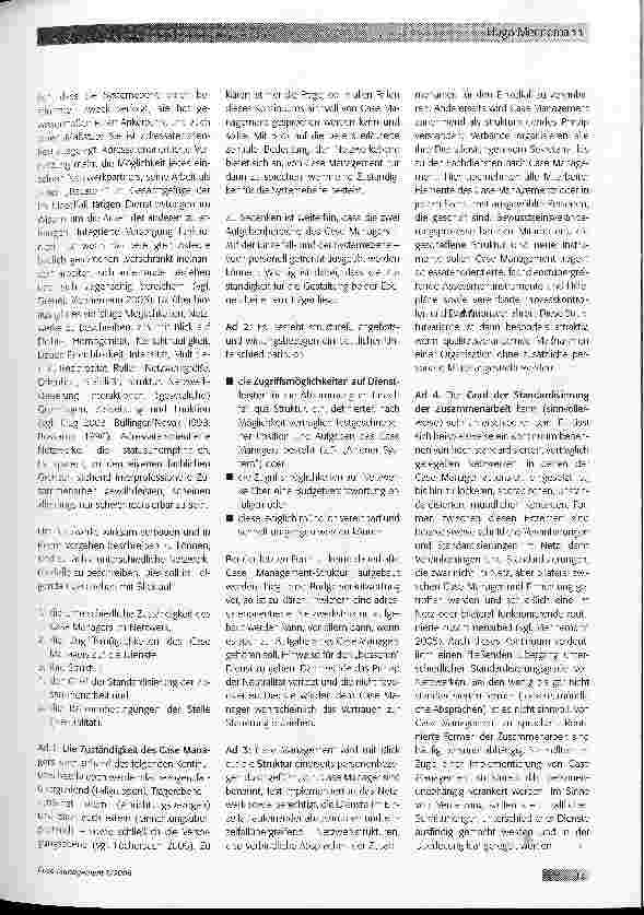 Vorschauseite 2: Case Management auf der Systemebene Aufbau von Netzwerken