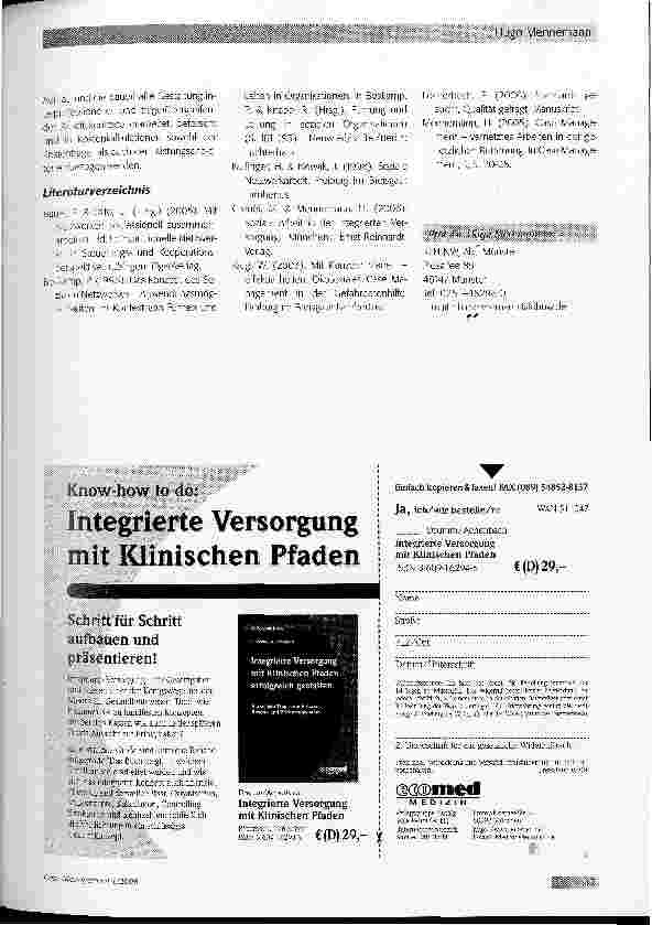Vorschauseite 6: Case Management auf der Systemebene Aufbau von Netzwerken