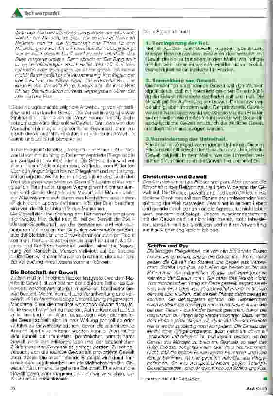 Vorschauseite 6: Wege aus der Gewalt Der Versuch einer Hilfestellung Definition und Wesen von Gewalt Annäherung an ein Thema auch für die Pflege