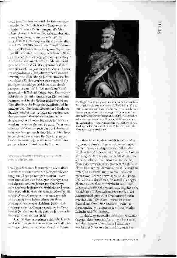 Vorschauseite 2: SERIE: ALTERSBILD UND ALTERSERLEBEN IM HISTORISCHEN WANDELTEIL II: DAS MITTELALTER - ÄLTERWERDEN IM TAL DER VERACHTUNG?