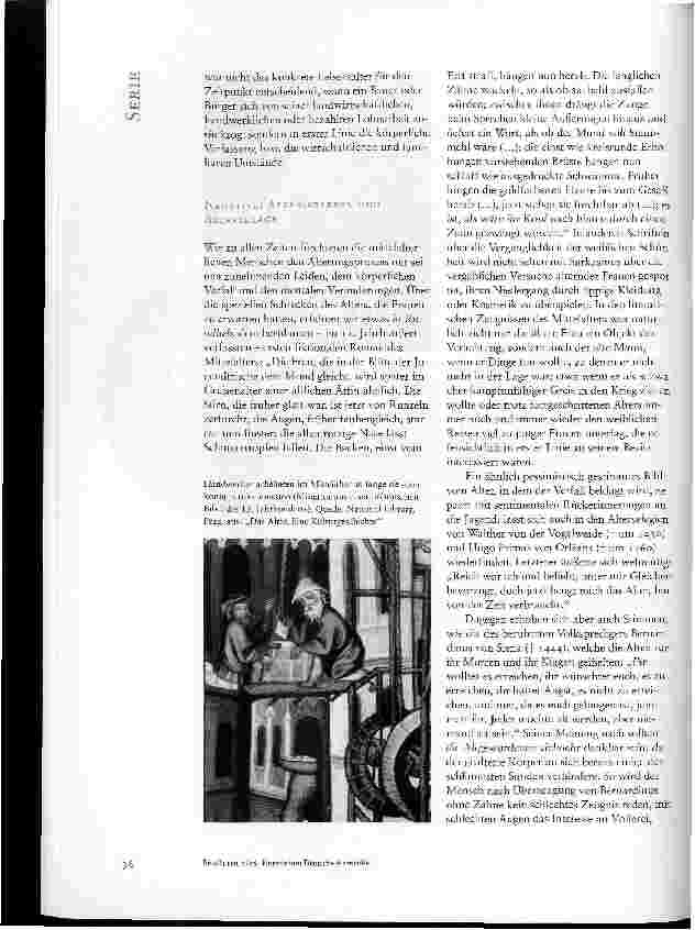 Vorschauseite 3: SERIE: ALTERSBILD UND ALTERSERLEBEN IM HISTORISCHEN WANDELTEIL II: DAS MITTELALTER - ÄLTERWERDEN IM TAL DER VERACHTUNG?
