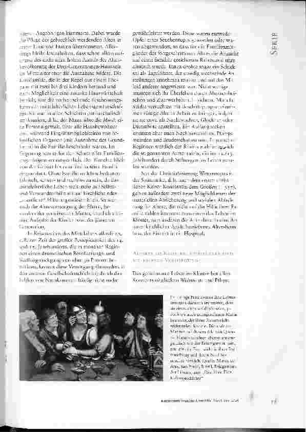Vorschauseite 6: SERIE: ALTERSBILD UND ALTERSERLEBEN IM HISTORISCHEN WANDELTEIL II: DAS MITTELALTER - ÄLTERWERDEN IM TAL DER VERACHTUNG?