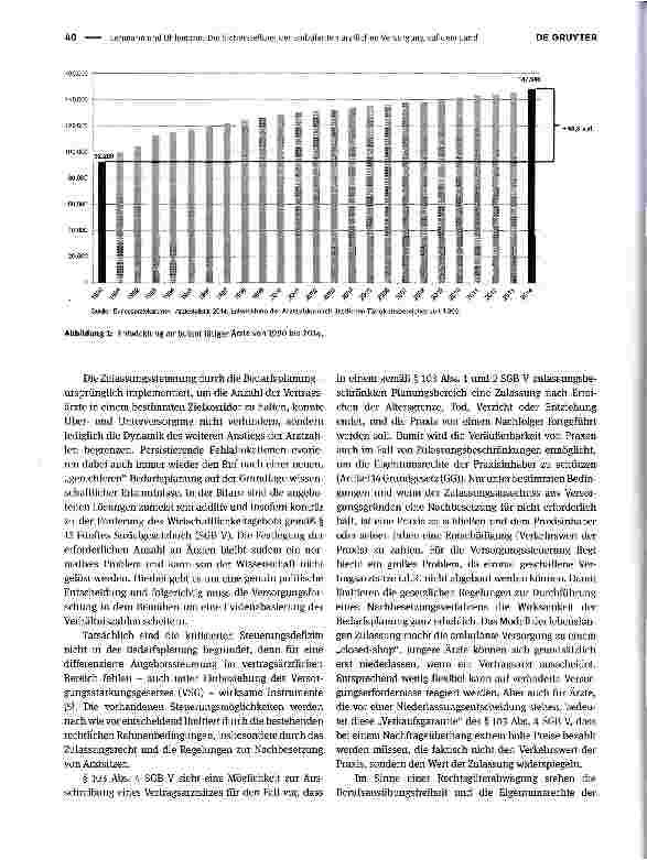 Vorschauseite 2: Die Sicherstellung der ambulanten ärztlichen Versorgung auf dem Land