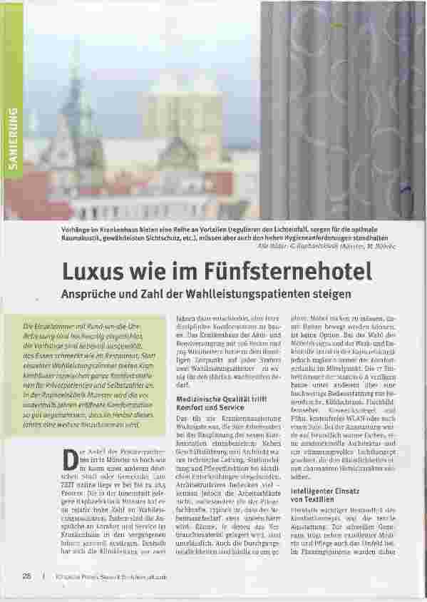 Vorschauseite 1: Luxus wie im Fünfsternehotel