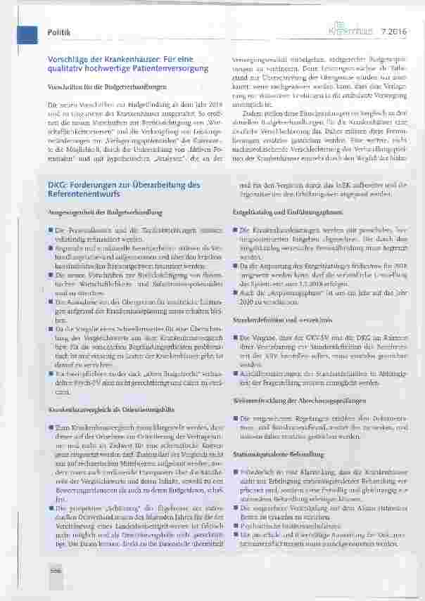 Vorschauseite 2: DKG-Stellungnahme zum Referentenentwurf PsychWG
