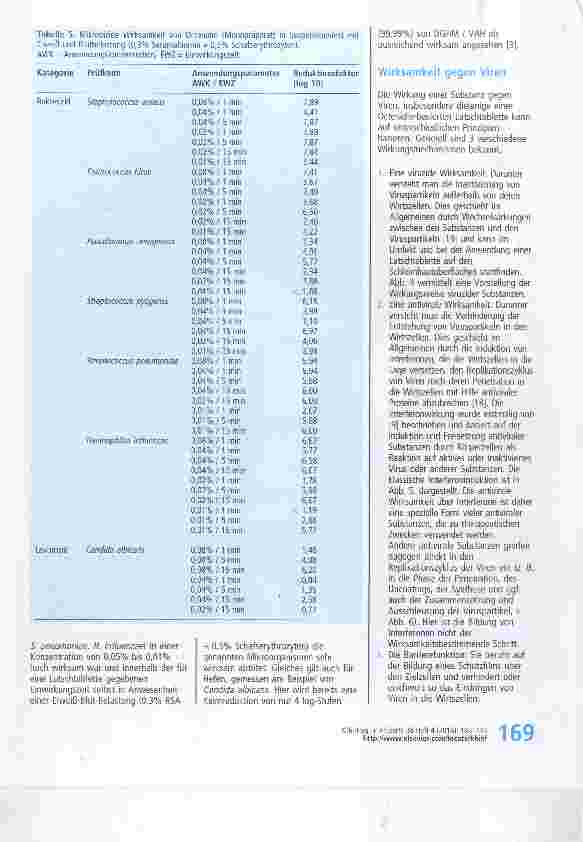 Vorschauseite 5: Zur antimikrobiellen und viruziden Wirksamkeit von Octenidin-Lutschtabletten