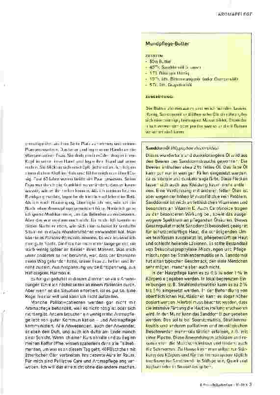 Vorschauseite 2: Aromapflege in der Palliative Care
