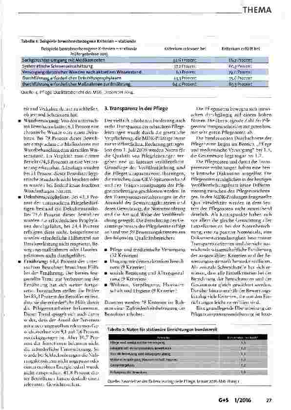 Vorschauseite 3: Qualität der Pflege: Fast am Ziel oder halbe Strecke?