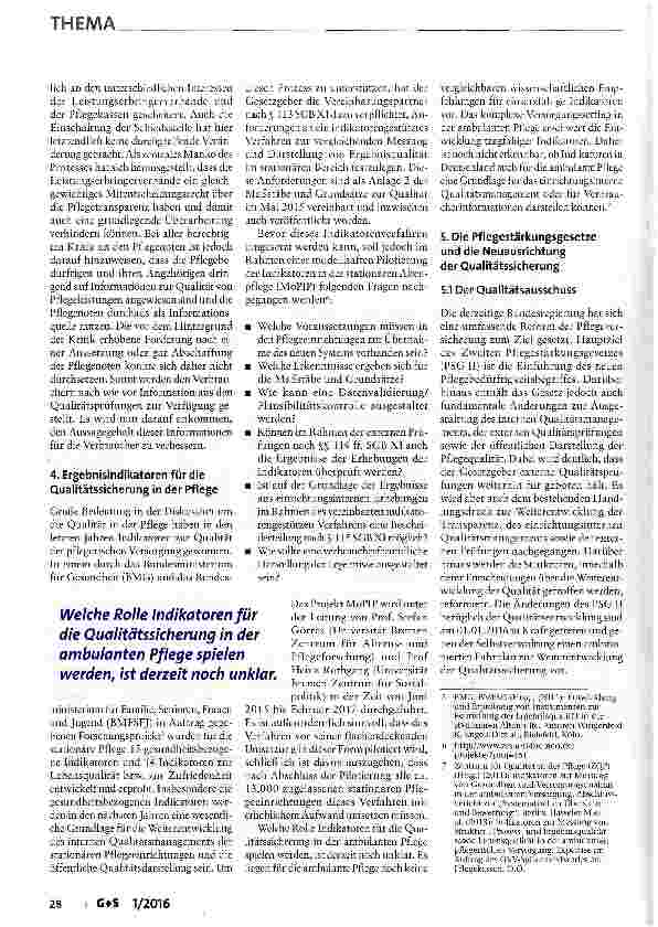 Vorschauseite 4: Qualität der Pflege: Fast am Ziel oder halbe Strecke?