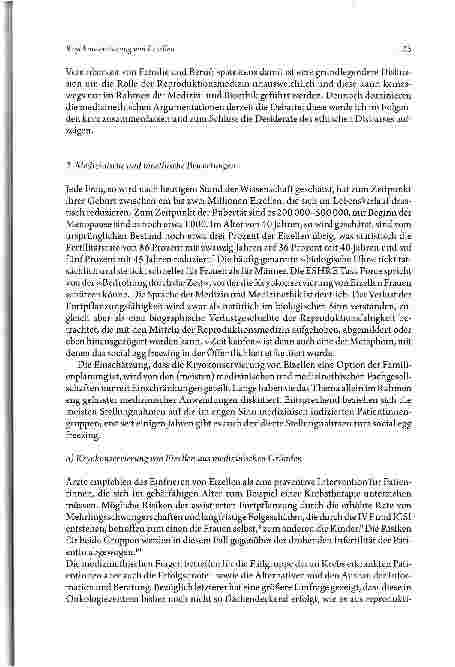 Vorschauseite 3: Kryokonservierung von Eizellen - Neue Optionen der Familienplanung? Eine ethische Bewertung