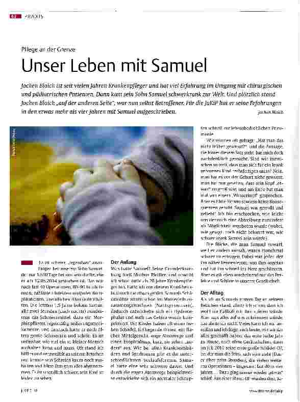 Vorschauseite 1: Unser Leben mit Samuel