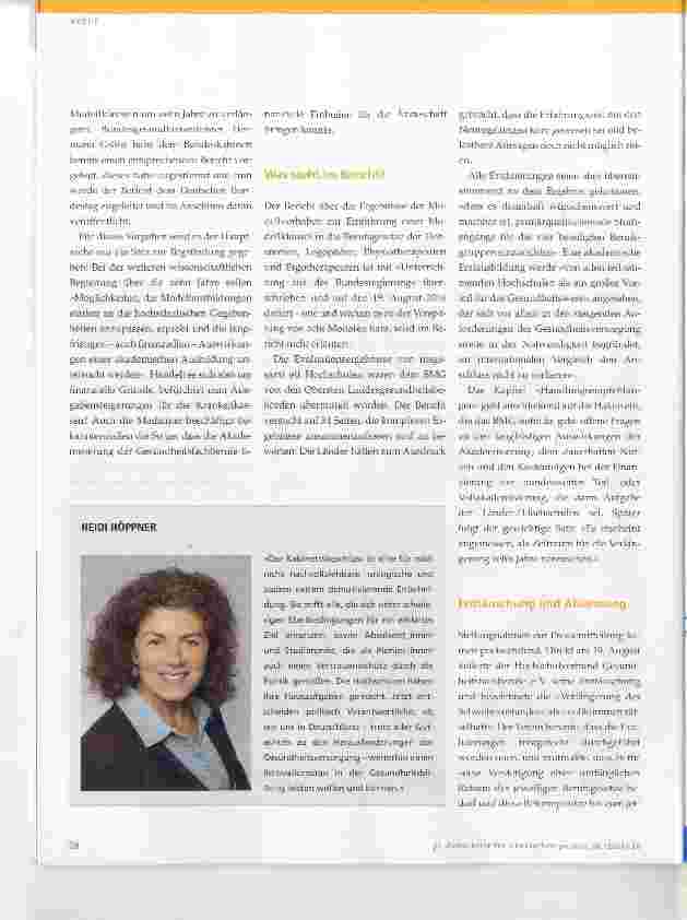 Vorschauseite 2: Drohen der Akademisierung zehn Jahre Stillstand?