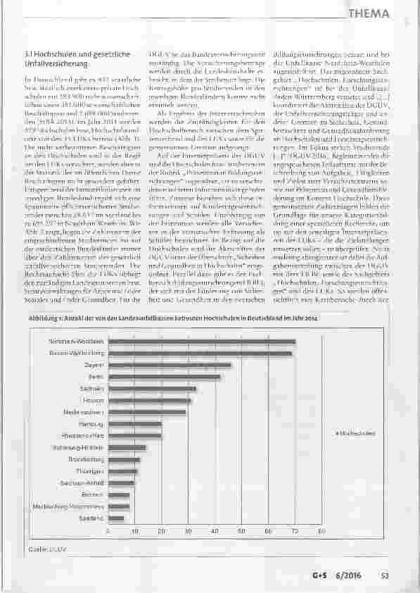 Vorschauseite 3: Unfallversicherungsträger und Gesundheitsförderung an Hochschulen