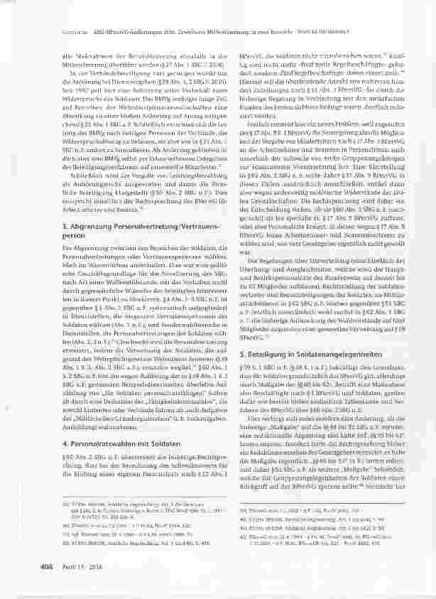 Vorschauseite 5: SBG-/BPersVG-Änderungen 2016: Erweiterte Mitbestimmung in zwei Ressorts Vorbild für andere?
