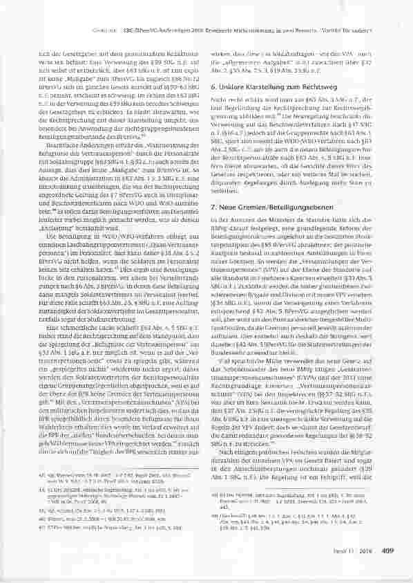 Vorschauseite 6: SBG-/BPersVG-Änderungen 2016: Erweiterte Mitbestimmung in zwei Ressorts Vorbild für andere?
