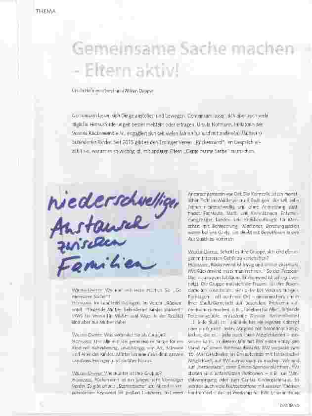 Vorschauseite 1: Gemeinsame Sache machen- Eltern aktiv!