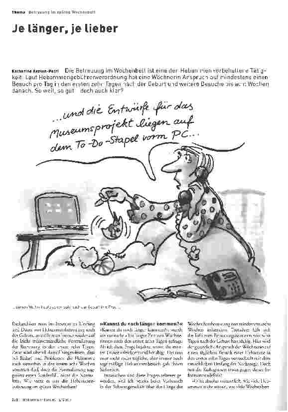 Vorschauseite 1: Je länger, je lieber