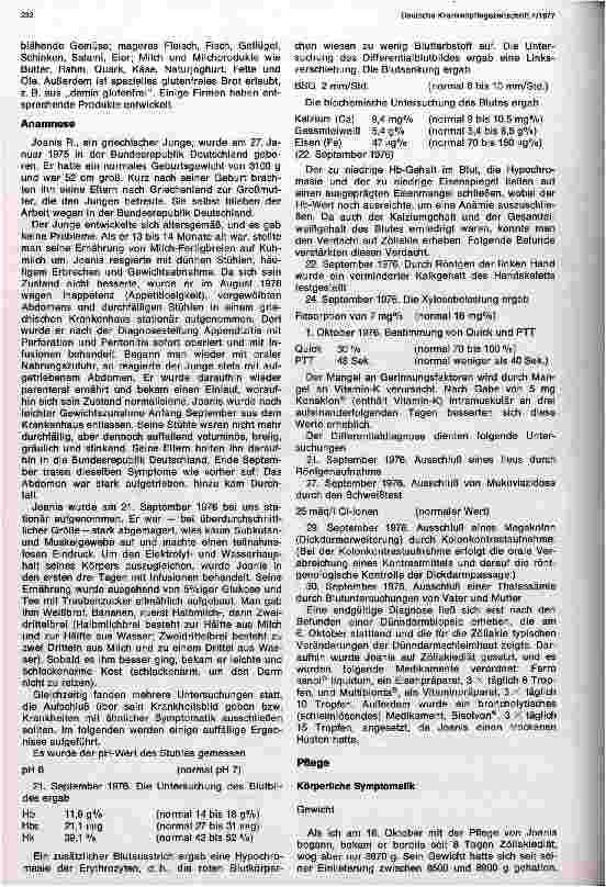 Vorschauseite 4: Pflege eines Kindes mit Zöliakie