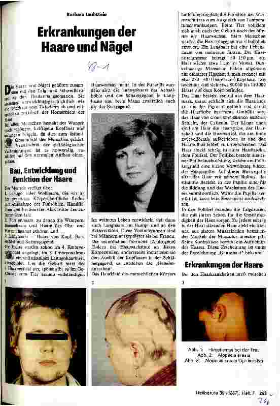 Vorschauseite 1: Erkrankungen der Haare und Nägel