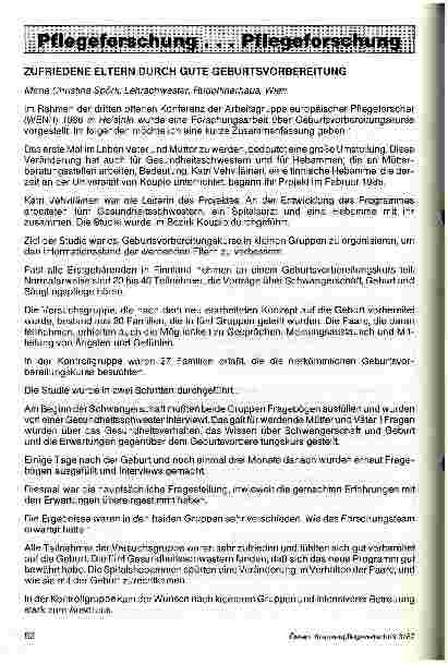 Vorschauseite 1: Zufriedene Eltern durch gute Geburtsvorbereitungen
