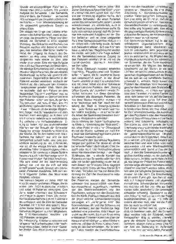 Vorschauseite 4: Ambulante psychiatrische Krankenpflege 2. Teil: Modelle und praktische Erfahrungen