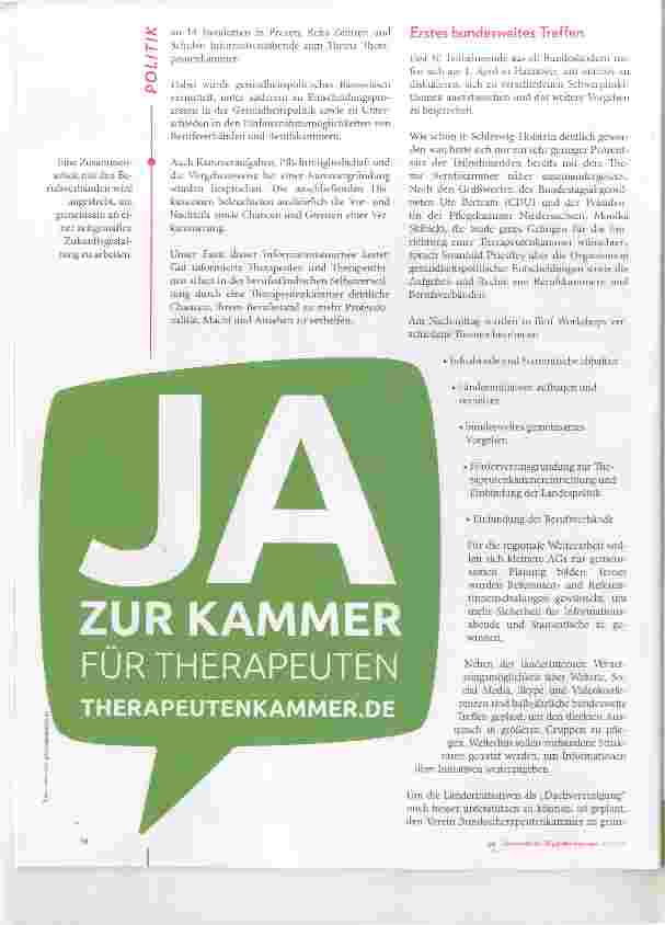 Vorschauseite 2: Initiative Therapeutenkammer