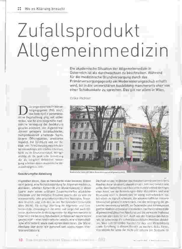 Vorschauseite 1: Zufallsprodukt Allgemeinmedizin