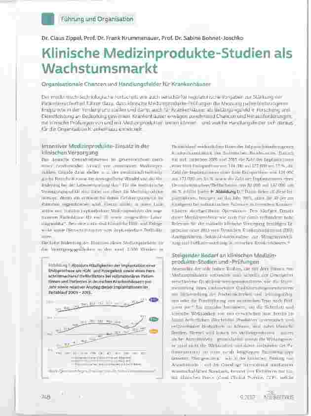 Vorschauseite 1: Klinische Medizinprodukte-Studien als Wachstumsmarkt