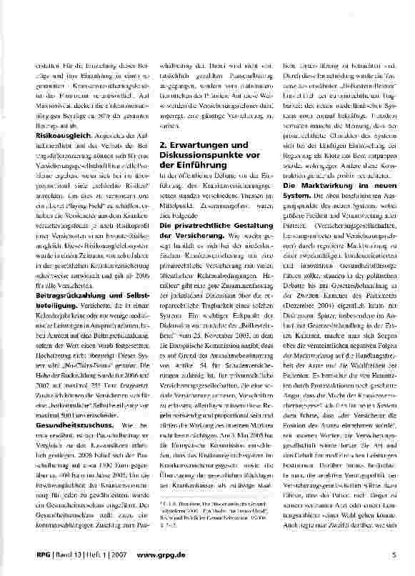 Vorschauseite 3: Das neue Krankenversicherungssystem in den Niederlanden -ein Jahr nach der Einführung